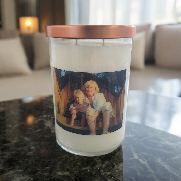 Custom Photo 32oz Two-Wick Candle