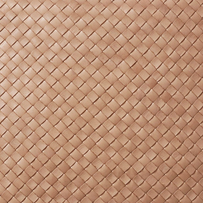 Closeup of Woven Leather, natural
