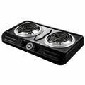 Diamond Double Spiral Hotplate black 2-plate electric cooker