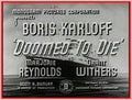 DOOMED TO DIE - 1940 - MARJORIE REYNOLDS