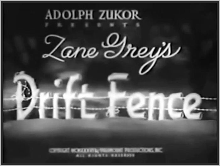DRIFT FENCE - 1936 - BUSTER CRABBE - RARE MOVIE