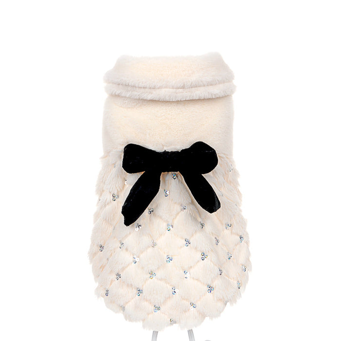Elegant Fur Puppy Overcoat