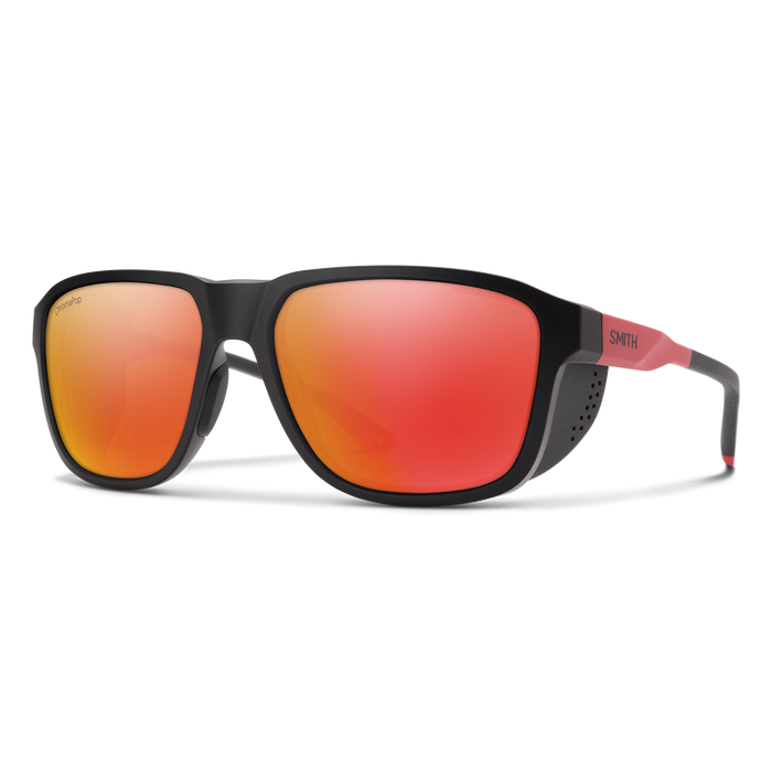TNF Matte Black Horizon Red | ChromaPop Polarized Red Mirror