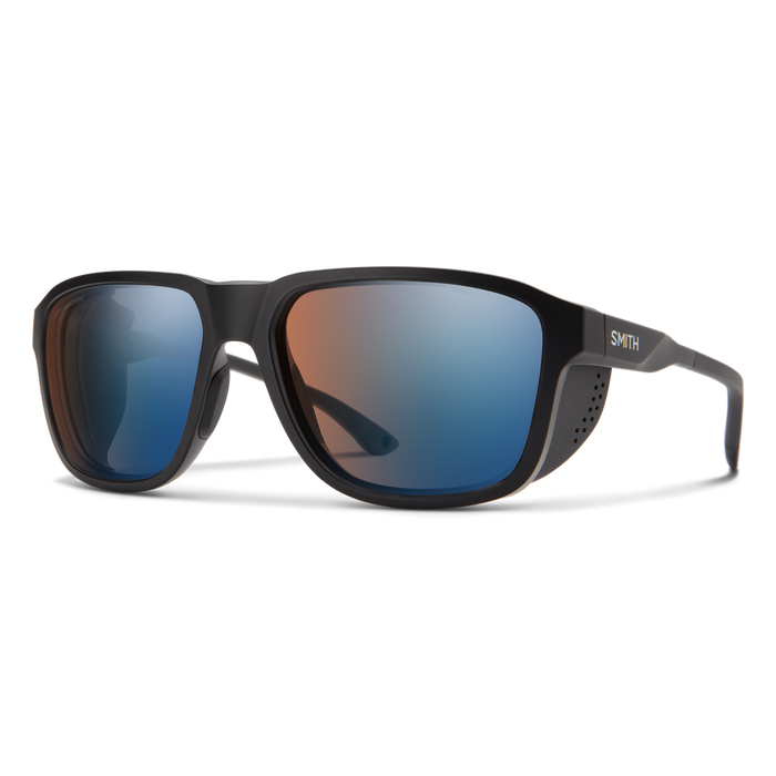 Sunglasses / Matte Black | ChromaPop Glacier Photochromic Copper Blue Mirror