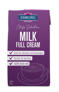 Emborg Full Cream Milk, UHT 3.0% Fat 1L x 12