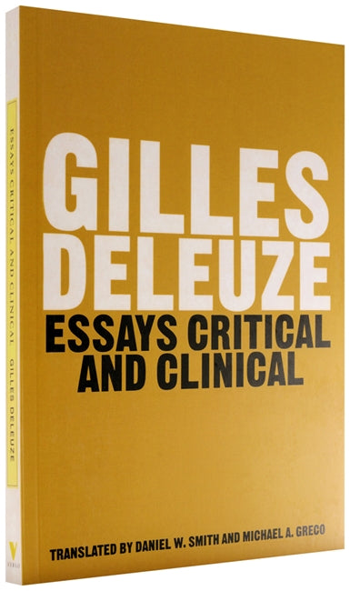 Essays Critical and Clinical