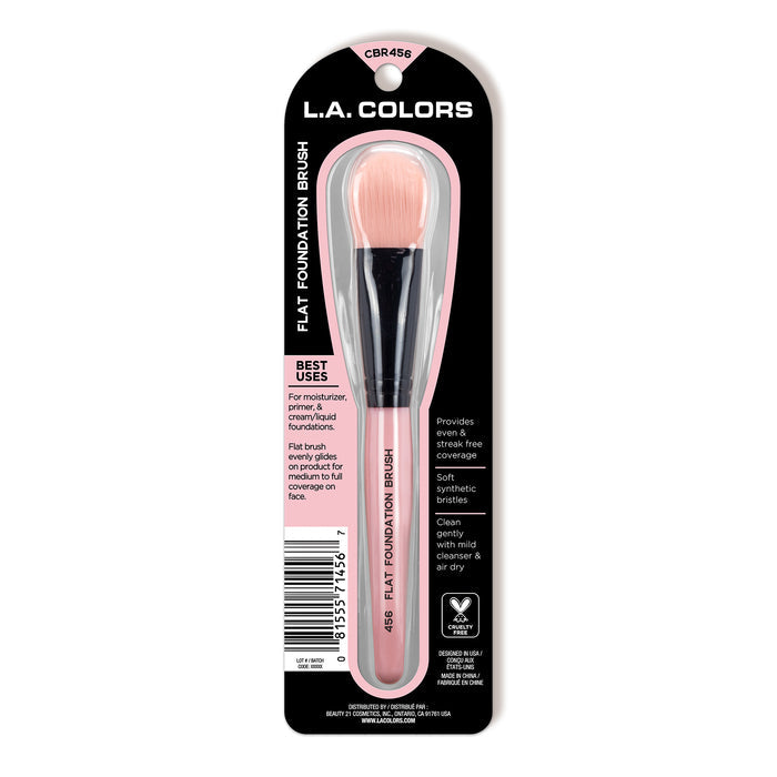 Essential pink flat foundation brush alternate product shot