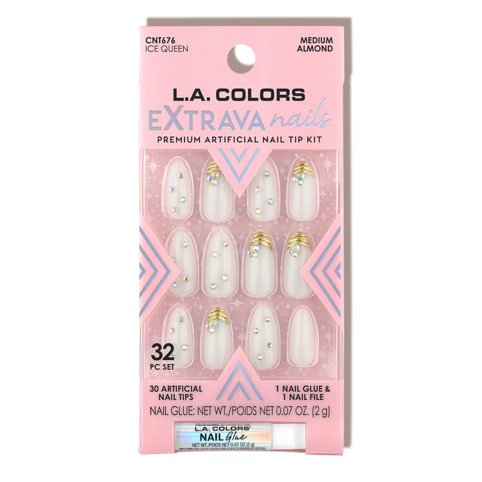 Extrava nails nail tip kit ice queen shade variant product shot