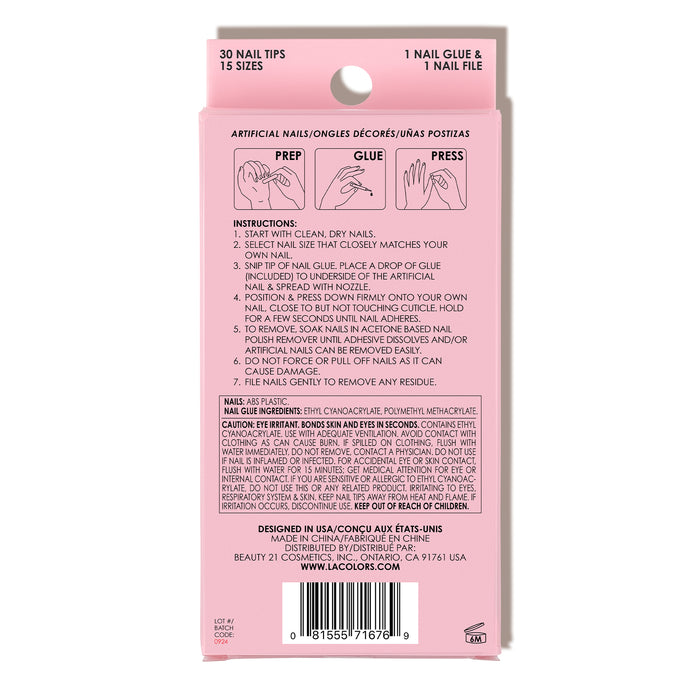Extrava nails nail tip kit ice queen shade variant alternate product shot