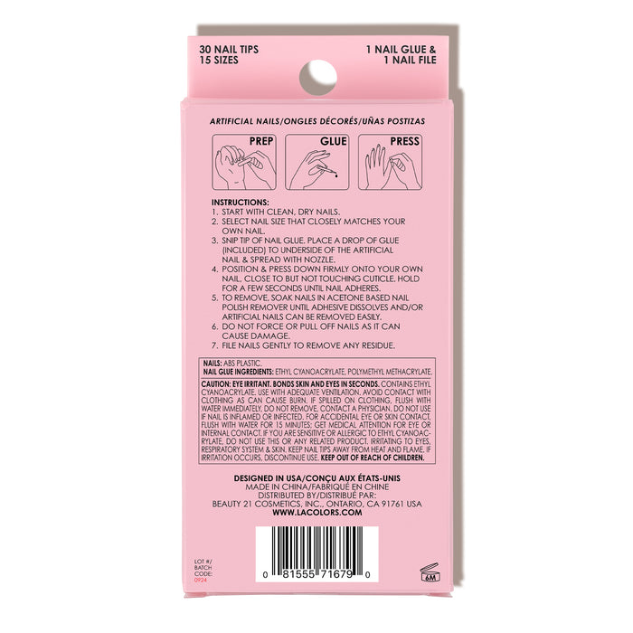 Extrava nails nail tip kit high key shade variant alternate product shot