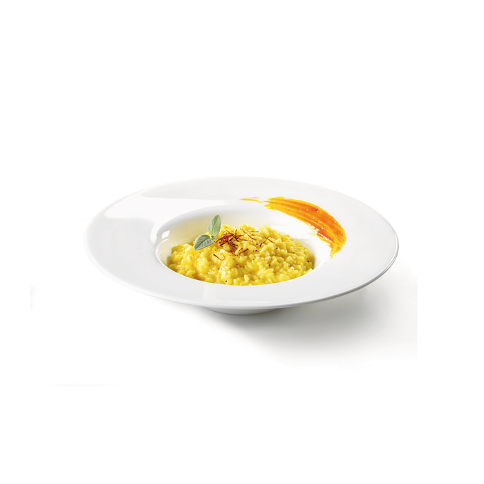 Grangusto 10.6" Opal Glass Risotto Pasta Bowl (Set of 12)