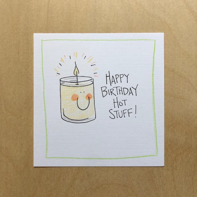 Greeting Card-Happy Birthday Hot Stuff