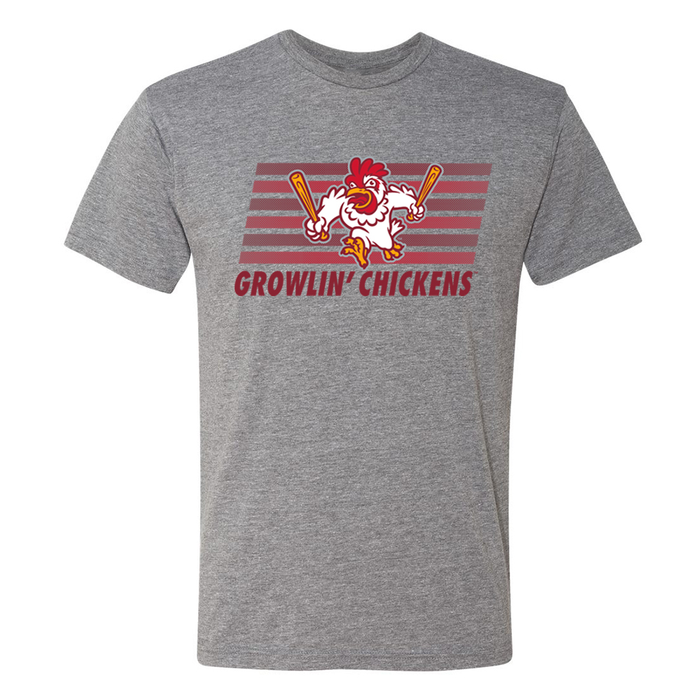 Growlin Chickens Block Line Tee