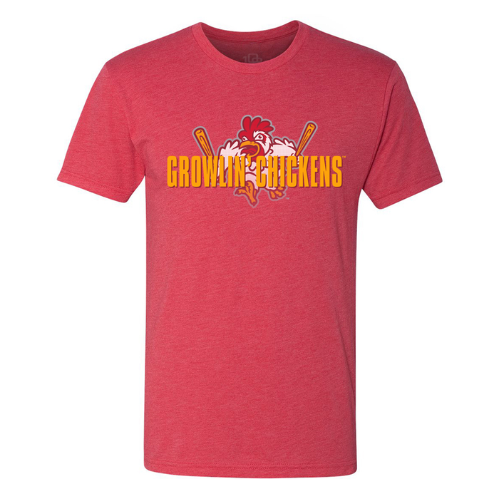 Growlin Chickens Bold Face Tee