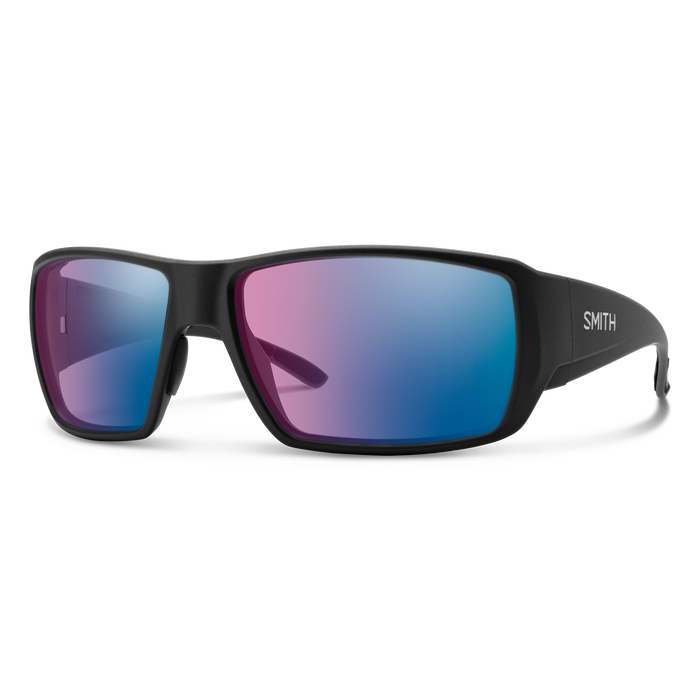 Sunglasses / Matte Black | ChromaPop Glass Polarchromic Rose Blue Mirror