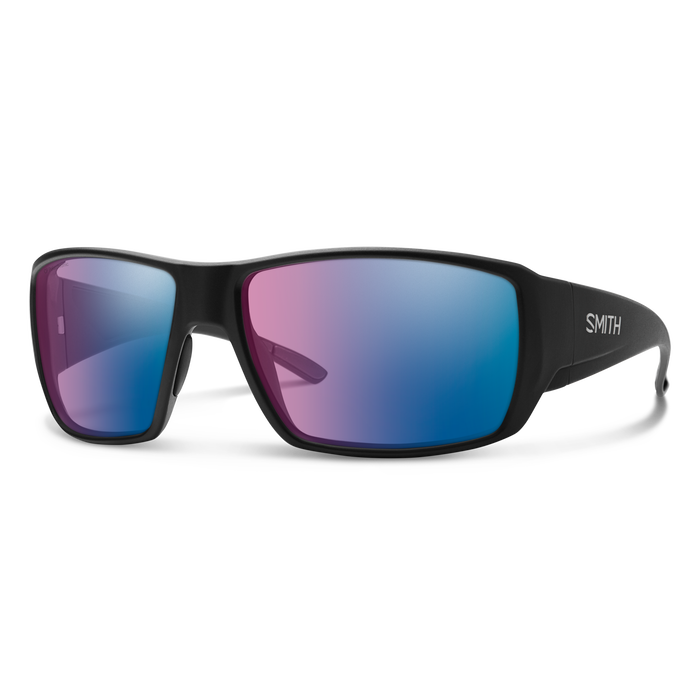 Sunglasses / Matte Black | ChromaPop Glass Polarchromic Rose Blue Mirror