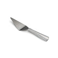 Stainless steel pie and cake server with triangular blade and silver handle.