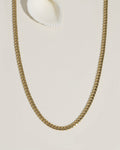 Thin gold chain necklace