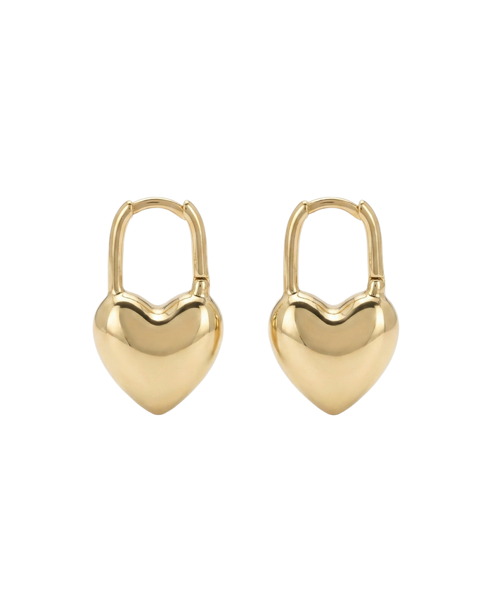 Heart Lock Earrings