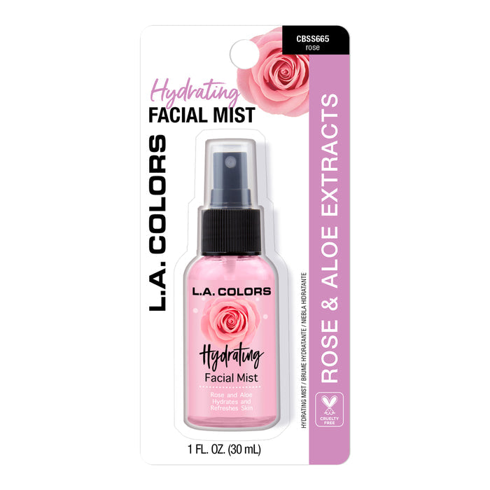 Hydrating facial mist (carded) rose shade variant with package front shot