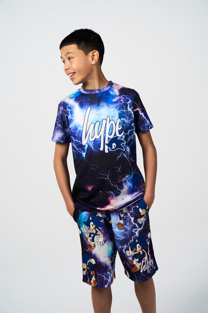 Hype x Sonic The Hedgehog™ Boys Multi Sonic Fleece Shorts
