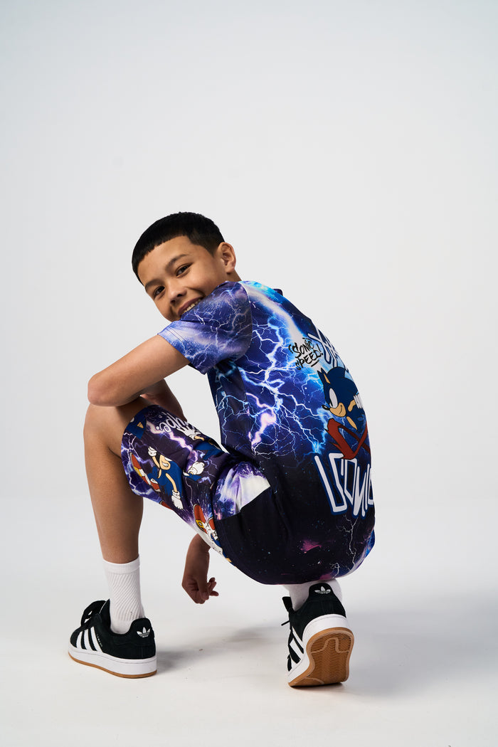 Hype x Sonic The Hedgehog™ Boys Multi Sonic Fleece Shorts