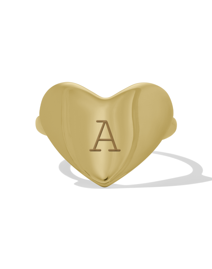 Initial Heart Ring