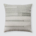 striped throw pillow, sage