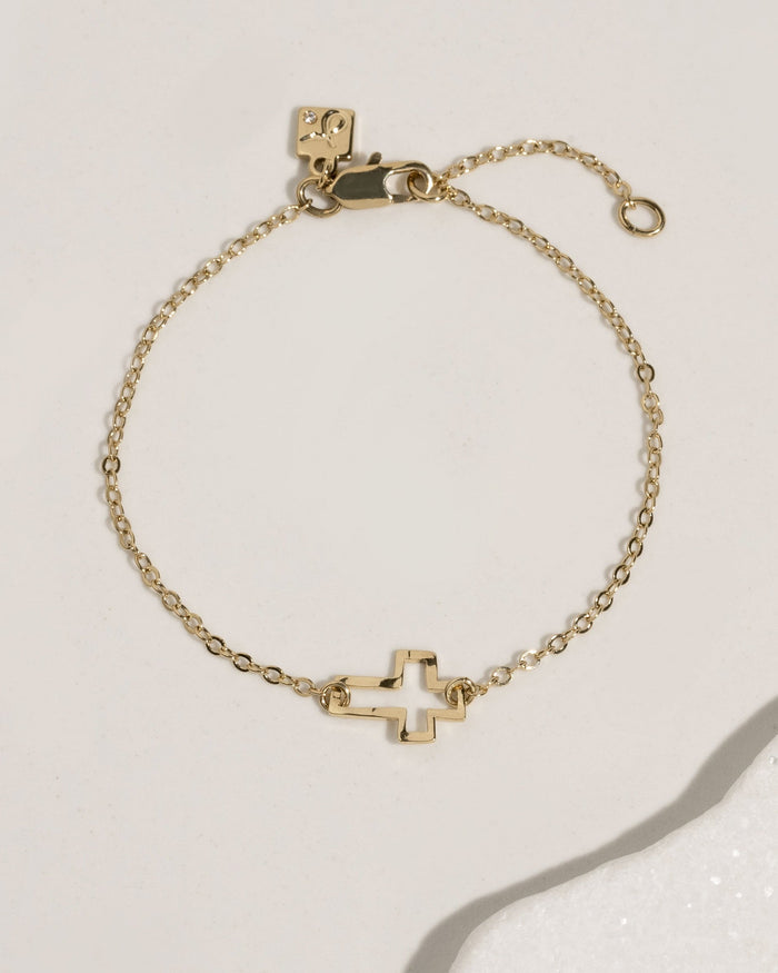 Itty Bitty Cross Bracelet