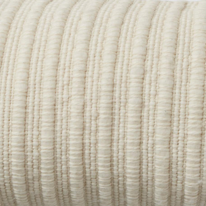 Detail of Textured Stripes on Oversized Lumbar Pillow