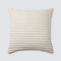 Hand-Braided Wool Pillow in a Rich Cream Hue