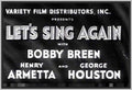 LET'S SING AGAIN - 1936 - BOBY BREEN - RARE DVD