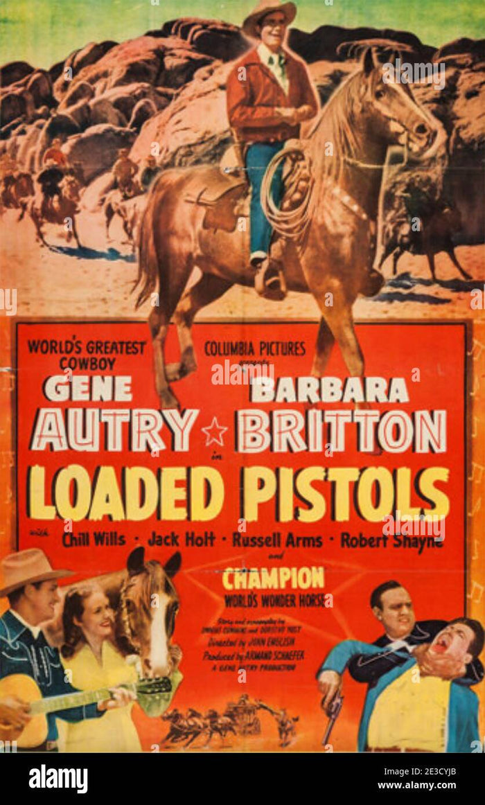 LOADED PISTOLS - RARE COLORIZED - 1949