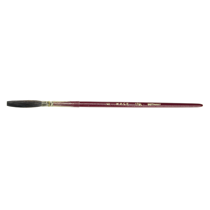 Mack Brush Brown Kazan Quill Red Handle 179L Series - Multiple Sizes