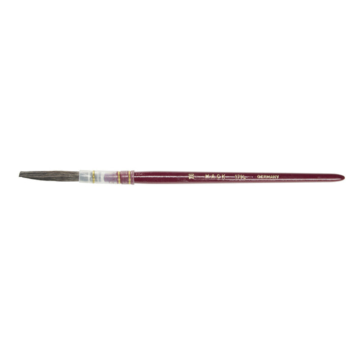 Mack Brush Brown Kazan Quill Red Handle 179L Series - Multiple Sizes