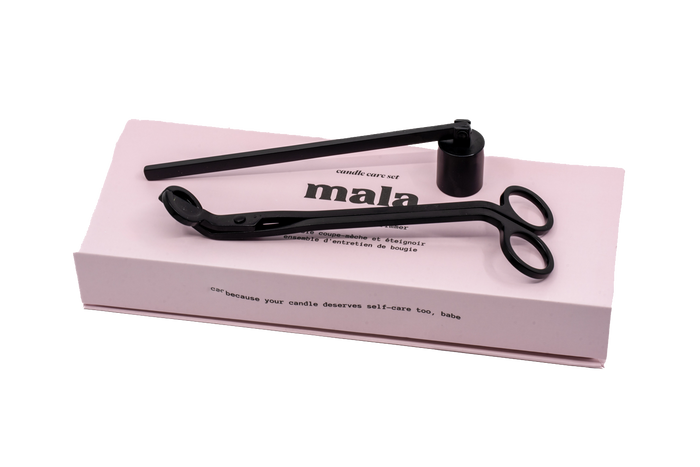 Mala Snuffer + Wick Trimmer Set | Matte Black