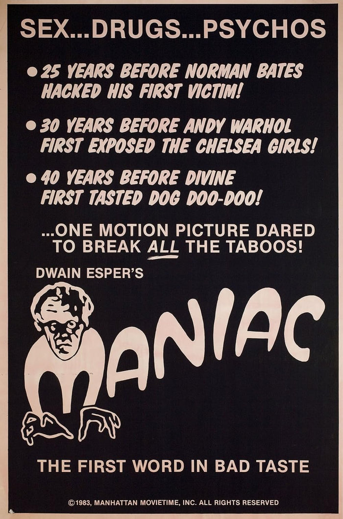 MANIAC 1934 - RARE COLORIZED - $15