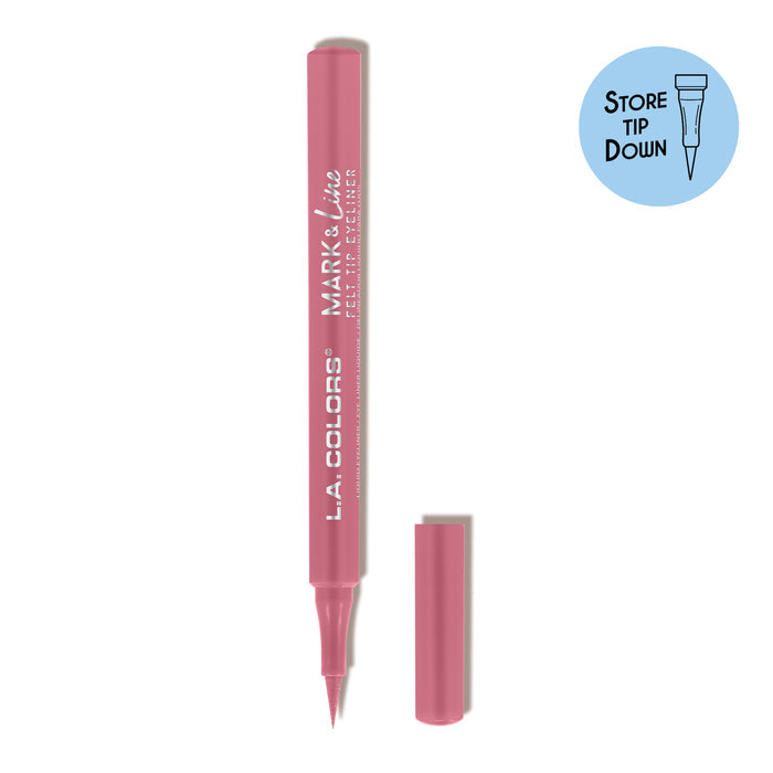 Mark & line felt tip eyeliner pink shade variant product shot