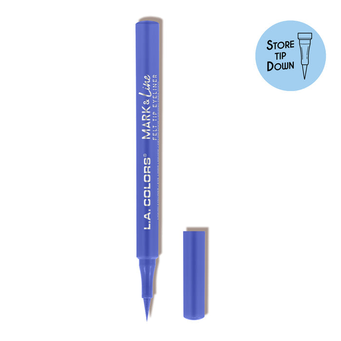 Mark & line felt tip eyeliner sky blue shade variant product shot