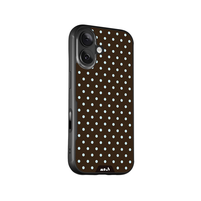 Mocha Protective Phone Case - Polka Dots