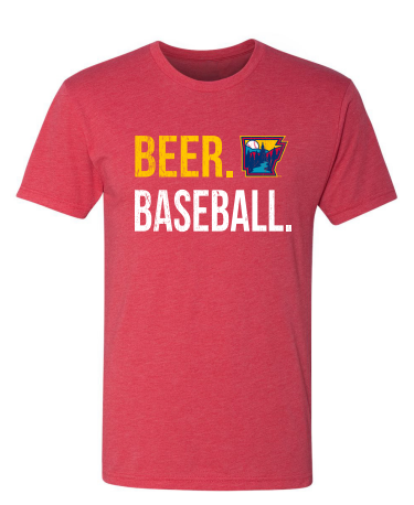 Naturals Beer. Baseball Tee