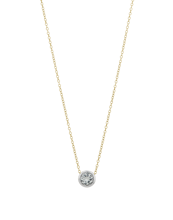 La Mer Ocean Necklace in gold, style A product shot on white background