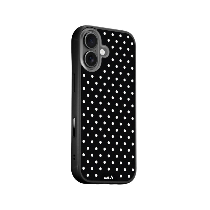 Noir Protective Phone Case - Polka Dots MagSafe
