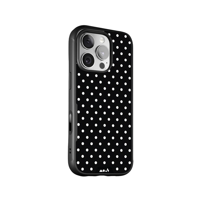 Noir Protective Phone Case - Polka Dots MagSafe