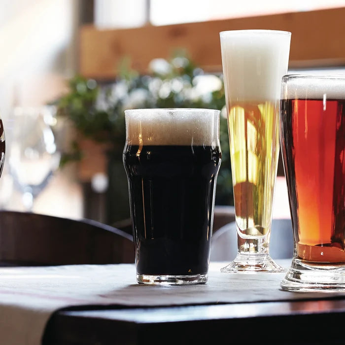 Nonix 10 oz. Stackable Pub Beer Glasses (Set of 12)