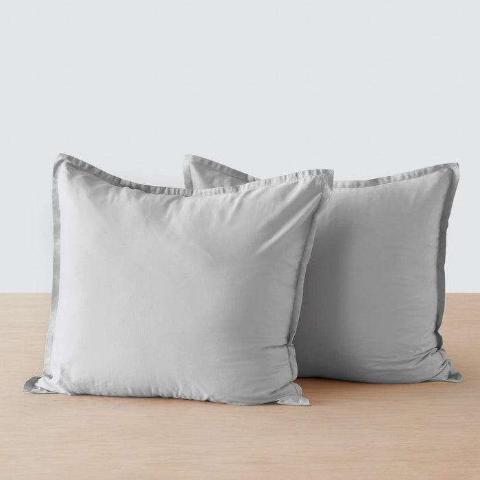 Solid Light Grey / Single Sham