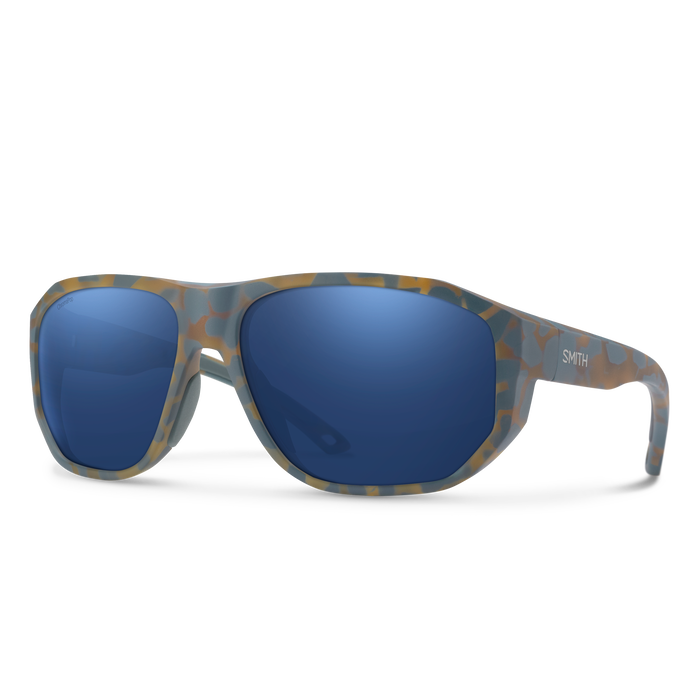 Sunglasses / Matte Flint / Tarmac Tortoise | ChromaPop Glass Polarized Dark Blue Mirror