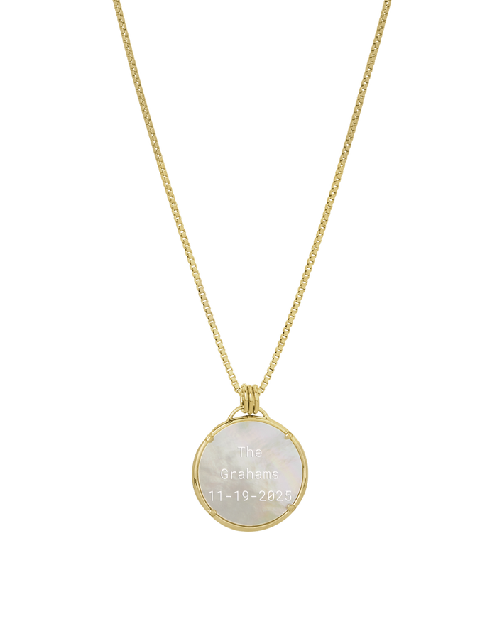 Pearl Disc Necklace
