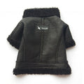 Pet Leather Zipper Jacket