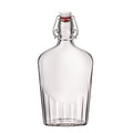 Bormioli Rocco Fiaschetta 17 oz Glass Pocket Flask Leak Proof (Set of 12)